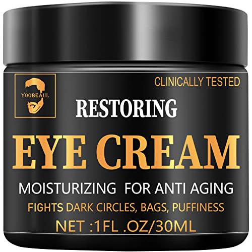 Men’s Eye Cream, Anti Aging Under Eye Treatment, Exclusive Natural& Organic Formula, Effectively Reduce Fine Lines, Puffiness, Dark Circles and Under Eye Bags, Experience a Rejuvenated Complexion, 1oz