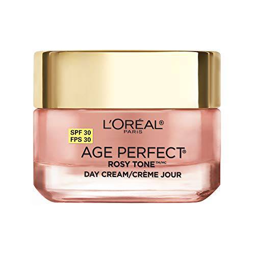L’Oreal Paris Skincare Age Perfect Rosy Tone Face Moisturizer with SPF 30, LHA and Imperial Peony, Anti-Aging Day Cream for Face, Non-greasy, 1.7 oz