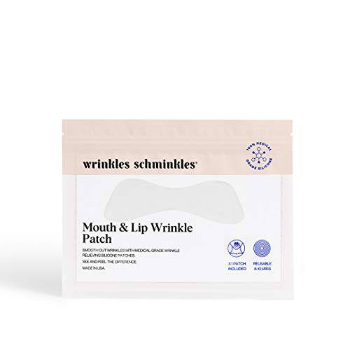 Wrinkles Schminkles Mouth & Lip Wrinkle Patch, 1-Pack, Reusable Hypoallergenic Silicone Smoothing Pads for Lip Wrinkle Prevention