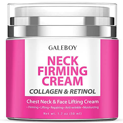Galeboy Neck Firming Cream, Anti-Aging Facial Moisturizer with Retinol & Collagen, Neck Cream, Double Chin Reducer cream, Skin Tightening Cream for Neck Face