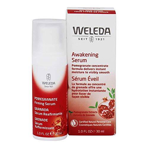 Weleda Awakening Face Serum, 1 Fluid Ounce, Plant Rich Moisturizer with Pomegranate Extract and Aloe Vera