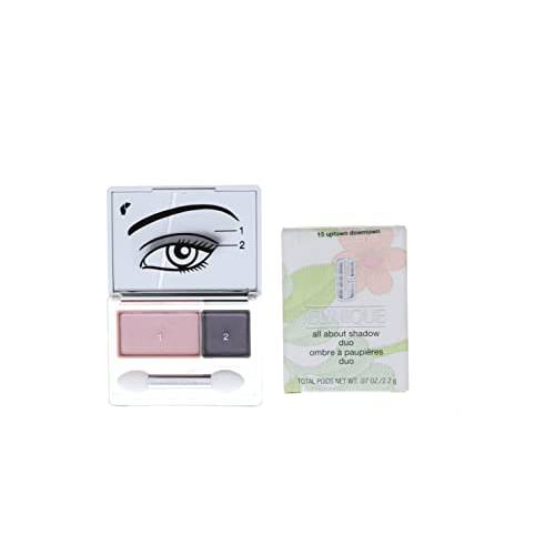Clinique All About Crease and Fade Resistant Eye Shadow Duo - 0.07 Oz (Uptown Downtown)