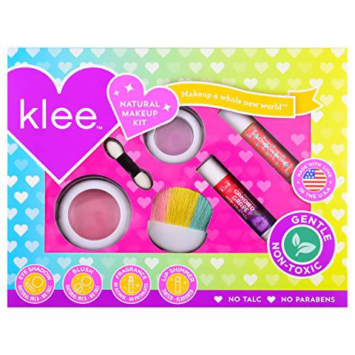 Klee Naturals 4-PC Mineral Makeup Kit. Non-Toxic. Made in USA. (Head Over Heels)