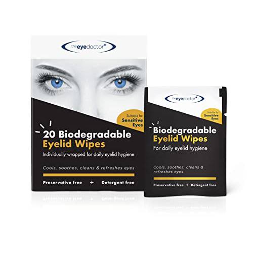 The Eye Doctor Eyelid Wipes – 40 X Single Use Lid Wipes for Eyes – Suitable for Sensitive Eyes, Detergent and Preservative Free Eye Wipes