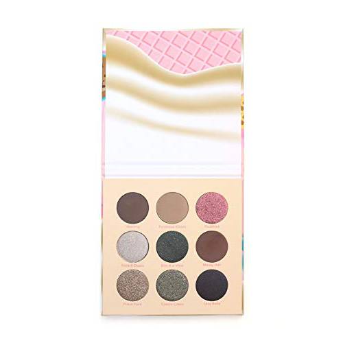 Beauty Bakerie Breakfast in Bed Eyeshadow Palette, Muted Shades of Matte and Shimmer Eye Makeup, 9 Colors