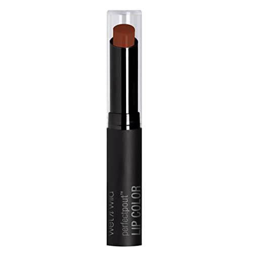 wet n wild ipstick Perfect Pout Lipstick Lip Color Fall Red Extra Cinnamon Please | Non-Tacky | Non-Sticky | Long Lasting