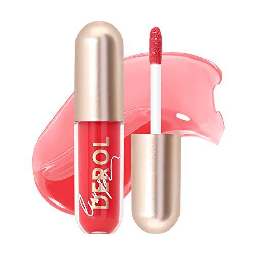 DEROL Color Lip Plumper ,Lip Color,Lip gloss,Glossy & Cool,Make Lips Plump & Moisturizing,Lip Gloss contains Peppermint & Vitamin E (05 DOGWOOD), KH-061