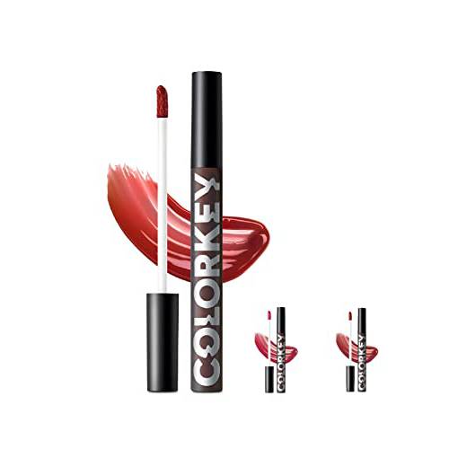 COLORKEY Lip Gloss Mirror Series 3 Packs Set, Shiny Hydrating Lip Lipstains with Essential oil, High Shine,Long-Lasting Liquid Lipstick Lip Tint