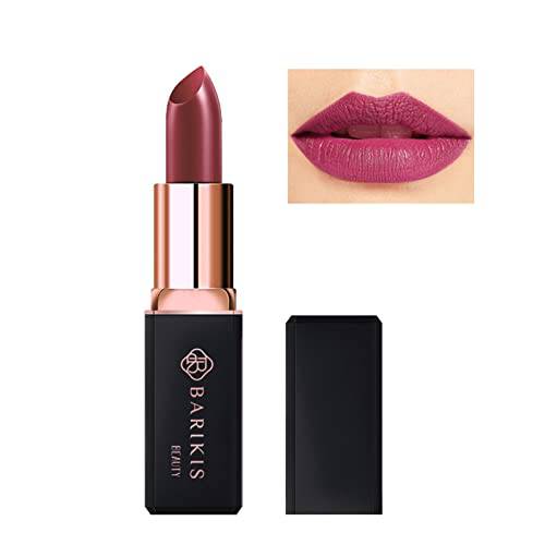 flivevine Long Lasting Waterproof Matte Lipstick,Hydrating,Non-Stick Lipstick,Velvety Red Lipstick With pure luster,Lipstick for All Occasions,Essential Lipstick for Women (04 BRUNT RED)