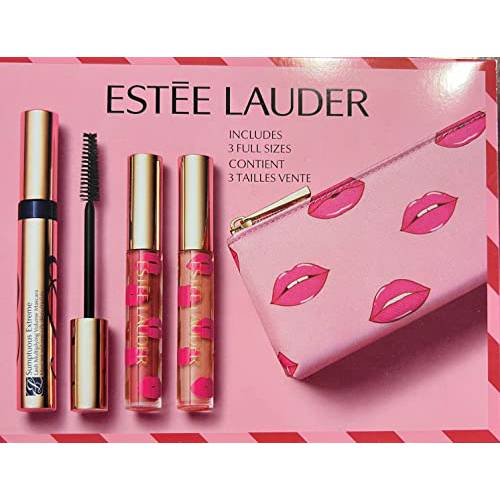 Estee Lauder Pretty Gloss Lips Gift Set Rebellious Rose Naked Truth Collection