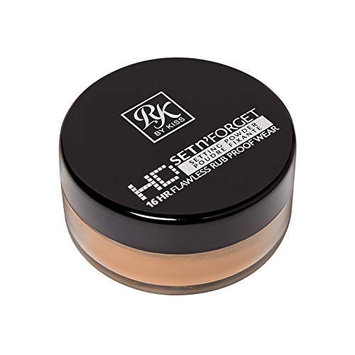 Ruby Kisses Loose Setting Powder, Weightless, Smooths, Mattifying Finish and Shine Control, Pure Silica Mineral Powder (Rich)