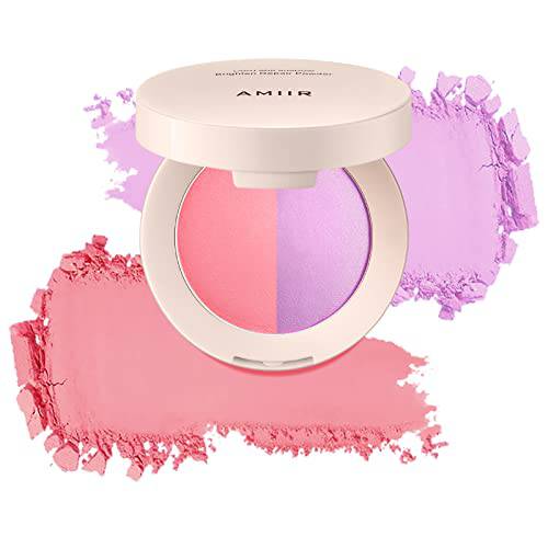 AMIIR Duo Cheekbones Blusher Face Makeup Cheek Blush Powder Palette Highly Pigmented Blendable Add Glow Natural Healthy Vibrant Alive Looks (302)