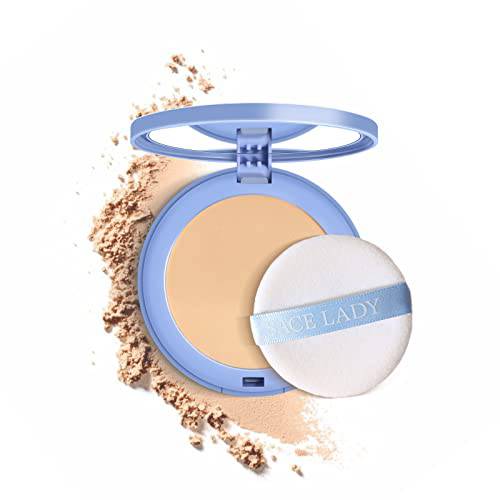 SACE LADY Oil Control Face Pressed Powder, Matte Smooth Setting Powder Makeup, Waterproof Long Lasting Finishing Powder, Flawless Lightweight Face Cosmetics, Cruelty-free, 0.28Oz
