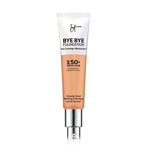 IT COSMETICS Bye Bye Foundation Full Coverage Moisturizer with SPF 50+ (Neutral Tan)