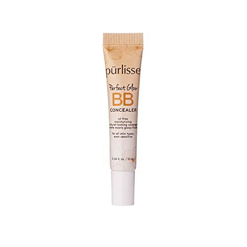 purlisse BB Concealer - BB Cream for All Skin Types - Oil-Free Moisturizing, Smooths Blemishes - .34 Ounce (Medium)