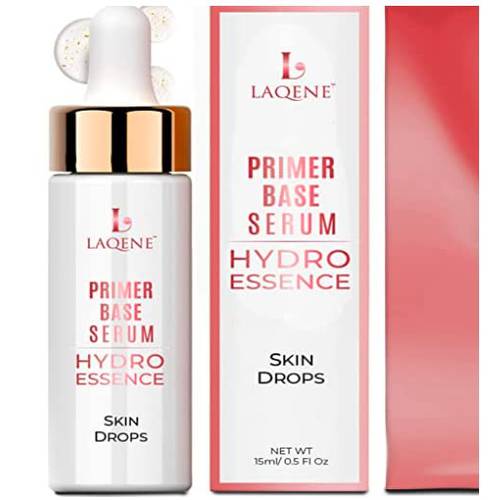 LAQENE Primer Serum - Silky Smooth Skin Hydrator - Minimize Pores, Soothe, Even Tone & Texture, Blur Fine Lines - Healthy Moisturizing Feel - Vegan, Nourishing - Ultra-Light & Hydrating (Transparent)