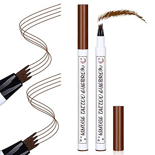 KIMUSE Eyebrow Pen, Eyebrow Pencil Microblading Pen, Long Lasting, Waterproof and Smudge-proof, Eyebrow Makeup, Medium Brown (Medium Brown)