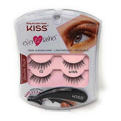 Kiss Products Inc. No. 02 Ever EZ Lashes, kpld03 56630, 4 Count