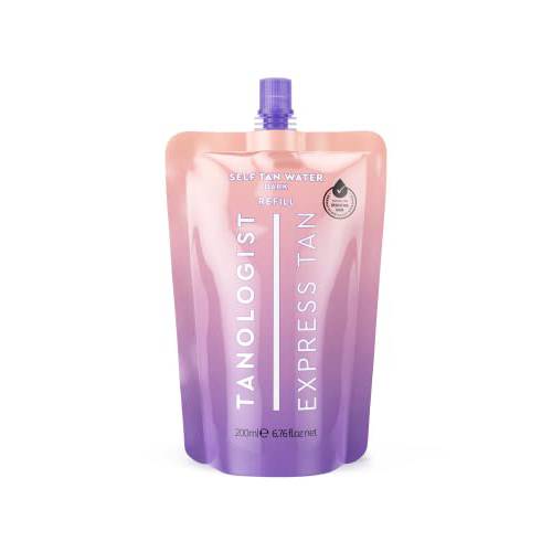 Tanologist Express Self Tan Water Refill, Dark - Hydrating Sunless Tanning Water, Vegan and Cruelty Free, 6.76 Fl Oz