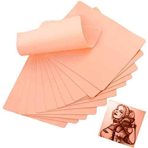 Fake Skin Practice MIUXIA 10pcs - Blank Skin Practice Double Sides 7.4 * 5.6 Tattoo Skin Practice Microblading Eyebrow Tattoo Skin for Beginner and Artist…