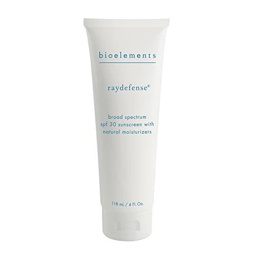 Bioelements RayDefense - 4 fl oz - Hydrating Broad-Spectrum SPF 30 Sunscreen & Moisturizer for All Skin Types - Vegan, Gluten Free - Never Tested on Animals