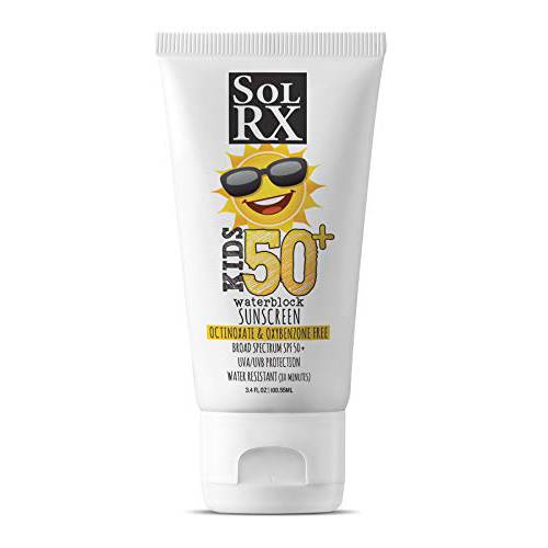 SolRX KID’s SPORT SPF 50+ Oxybenzone Free, Reef Safe - 3.4oz