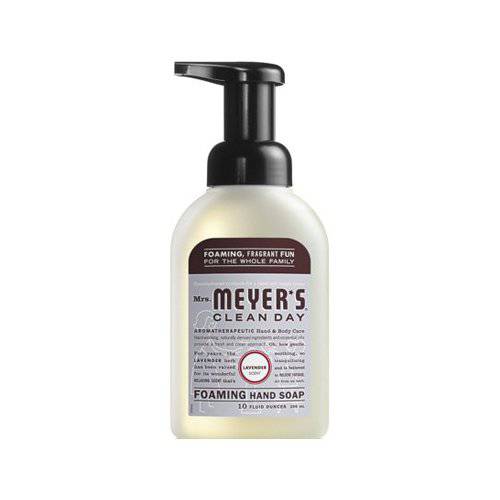 S C Johnson Wax 6 Piece Mrs. Meyer’s Foaming Hand Soap, Lavender, 10 Fluid
