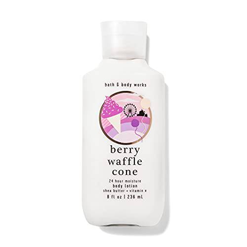 Bath and Body Works Lotion 8 Ounce Shea and Vitamin E (Berry Waffle Cone)