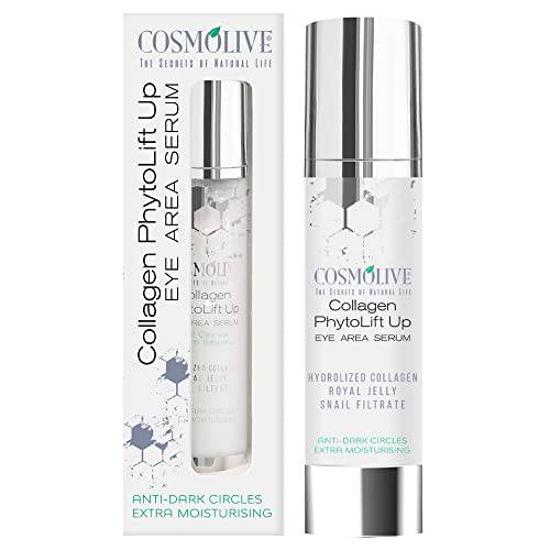 cosmolive Eye Cream for Dark Circles and Puffiness - Eye Repair Cream Suitable for Delicate Skin Under Eye Area for Women and Men (1.7 Oz)