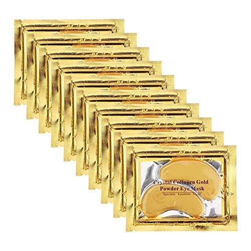 31 Pairs Gold Eye Mask Collagen Eye Gel Pads Under Eye Mask for Puffiness and Dark Circle Under Eye Patches for Women and Men, 24k Gold