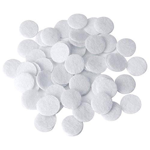 100 Pcs Microdermabrasion Cotton Filters Replacement 10 mm Dia Microdermabrasion Filters Facial Vacuum Filters Accesories Sponge Filter for Comedo Suction Microdermabrasion, White