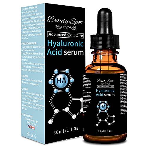 Beauty Spot Hyaluronic Acid Serum With Advanced Skin Care Formula - Vitamin C E Green Tea Extract For Face Men And Women Day Night 1 Fl Oz, Oz (Pack of 1)