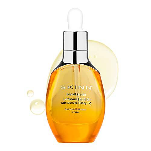 SKINN Luminous Facial Oil - Face Oil to Visibly Brighten, Firm, and Hydrate - Hydrating Oil for Anti-Aging and Dry Skin to Reduce Fine Lines, and Wrinkles - Vitamin C and Manuka Honey