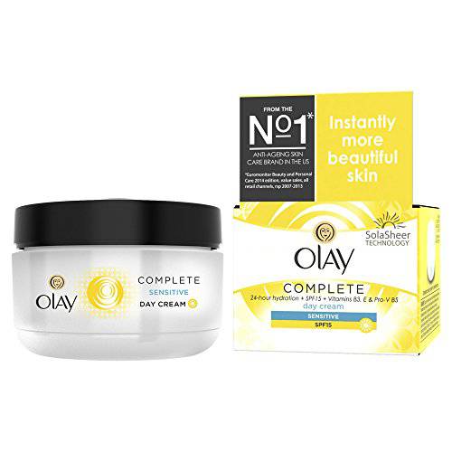 Olay Essentials Complete Care Day Cream SPF 15 for Sensitive Skin, 1.7 Ounce