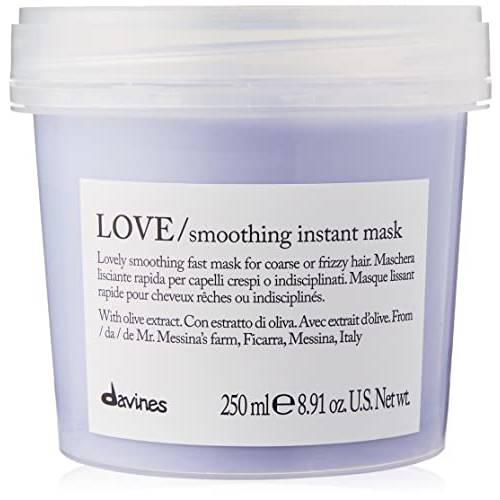 Davines LOVE Smoothing Instant Mask, Anti-Frizz Action for Sleek and Smooth Results, 8.45 fl. oz.
