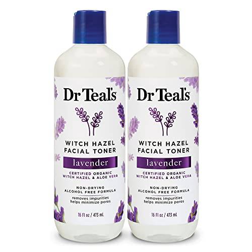 Dr Teal’s Witch Hazel Facial Toner, Lavender, 16 fl oz (Pack of 2)