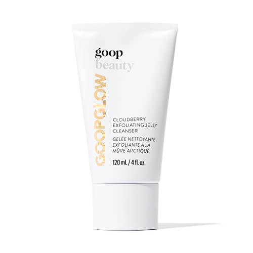 goop Cloudberry Exfoliating Jelly Cleanser | Light Citrusy-Vetiver Scent | 4 fl oz | Exfoliating Face Wash to Cleanse, Smooth, and Brighten Skin | Paraben and Silicone Free