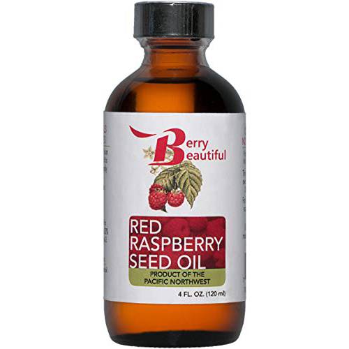 Berry Beautiful Red Raspberry Seed Oil – Cold Pressed from Locally Grown Raspberries – 100% Pure & Unrefined – Moisturizer for Skin, Hair & Nails – 4 fl oz