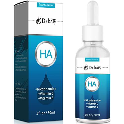 Hyaluronic Acid Serum for Face, Facial Moisturizer with Vitamin C Skincare Fades Wrinkles Repair Brightening Firming Hydrating for Skin Care (1Fl Oz)