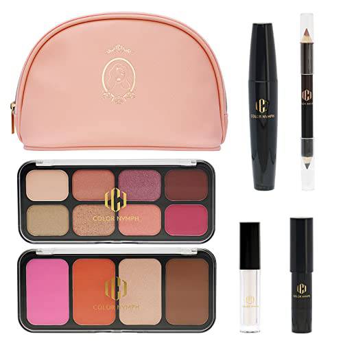 Makeup Kit for Women Full Kit, Makeup Gift Set for Beginners, Teens, All in One Makeup Palette, Travel Make up Bag with Eyeshadow Palette, Face Contour Palette