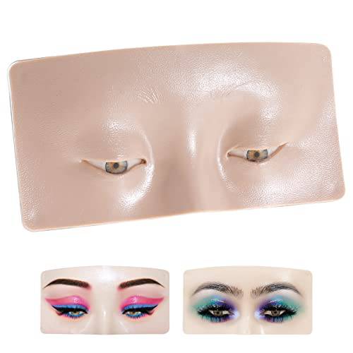Silicone Eyeshadow Eyes Makeup Practice Face Board, Reusable Makeup Practice Mask, The Perfect Aid to Practicing Makeup