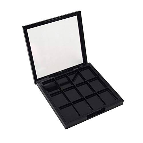 Beaupretty Empty Eyeshadow Palette 12 Colors with Window Display Make Up Container Palette Cosmetics Organizer Palette for Travel Women Trip