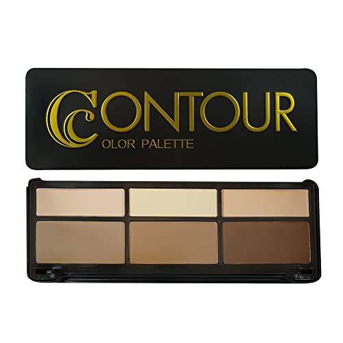 Ccolor Cosmetics - Contour Powder Palette, Easy-to-Blend, Full-Coverage, Highlighting Contour Palette, Professionally Formulated Contouring & Concealer Palette, Paraben & Cruelty-Free Makeup Palette
