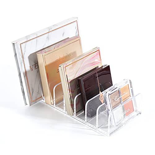 Makeup Organizer, Makeup Palette Organizer for Bathroom Countertop, Vanity, Cabinets, Cosmetics Storage Solution for Eyeshadow Palette, Contour Kit, Blush - 7 Sections Eyeshadow Palettes Holder