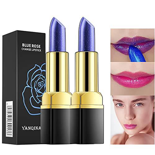 Skynest 2PCS Color Change Lipstick, Lipstick Changes Color on Lips Long Lasting Waterproof Magic Lipstick for Women