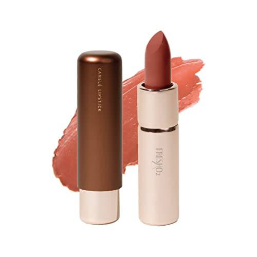 FreshO2 | HD Collection-Canele Satin Lipstick | Hydrating Luxury Satin Lipstick Silky Smooth Texture | Cinnamon Earl | Made in Taiwan | Vegan Cruelty Free