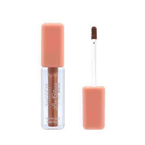 Matte Liquid Lipstick A Unique Tube Shape, The Moisturizing Inner Material is Gelicate and Silky, The Color Is Even, and The Waterproof is Durable (Chardonnay)