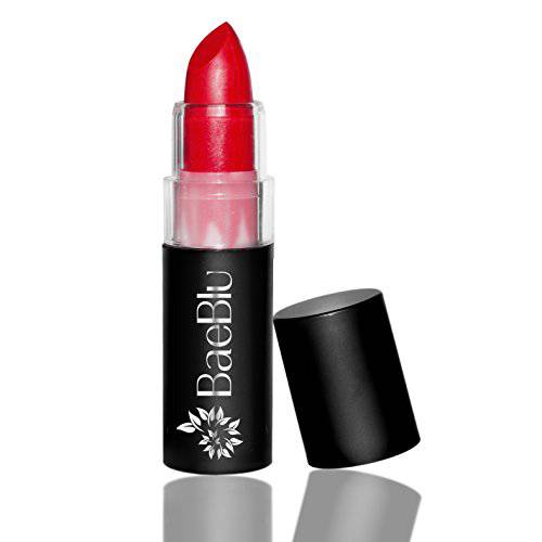 BaeBlu Organic Lipstick 100% Natural Hydrating Antioxidant-Rich, Made in USA, Red Wine