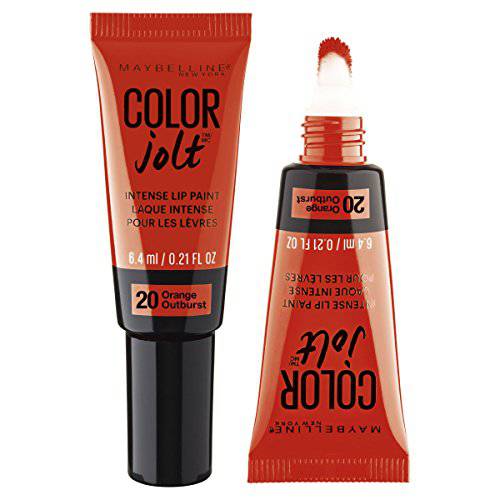 Maybelline Lip Studio Color Jolt Intense Lip Paint, Orange Outburst, 0.21 fl. oz.