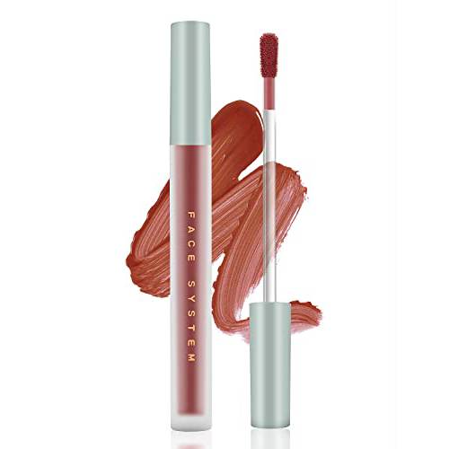 Matte Lipstick Lip Mud, Waterproof Long Lasting Lipstick Smudge Proof Velvet Lip Stain, Non-Sticky Not Fade Lip Gloss Makeup for Women（CN-06）